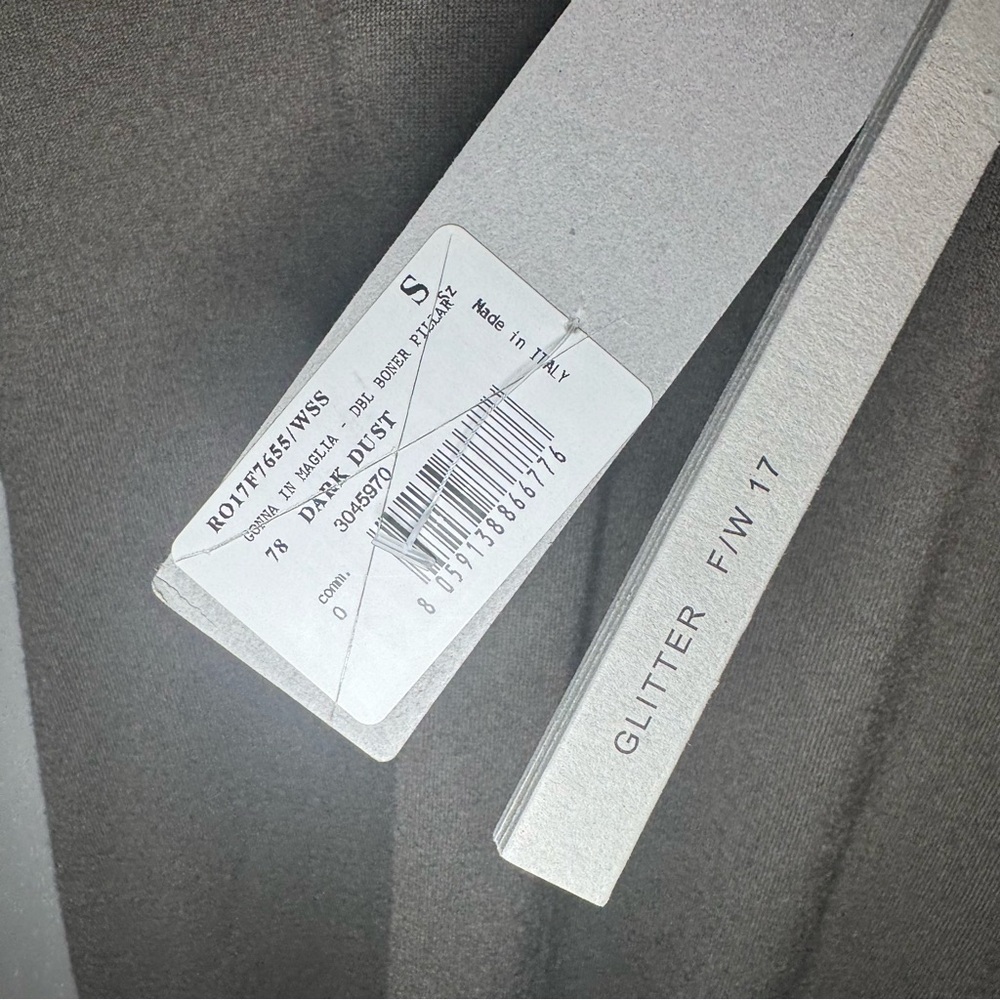 Rick Owens Gonna In Maglia Double Boner Pillar Dark Dust Skirt - Picture 12 of 16